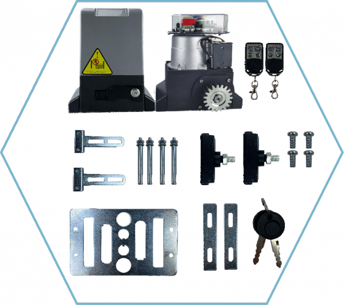 Automatic Sliding Gate Motor 1000 Kg 550W 110V 220V Galvanized