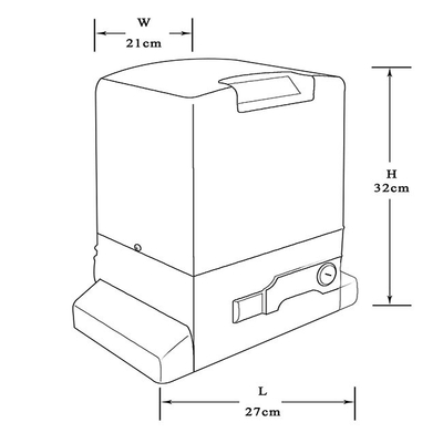 High Security 12m/Min Sliding Gate Opener With Fixed / Learning Code